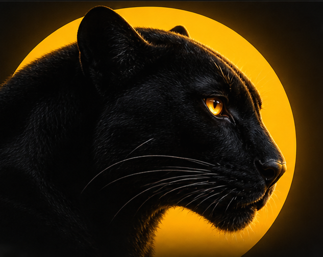 Black panther profile
